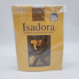 Isadora Comfort Sheer Pantyhose Beige‎ Size A Style #4050 Reinforced Toe NEW